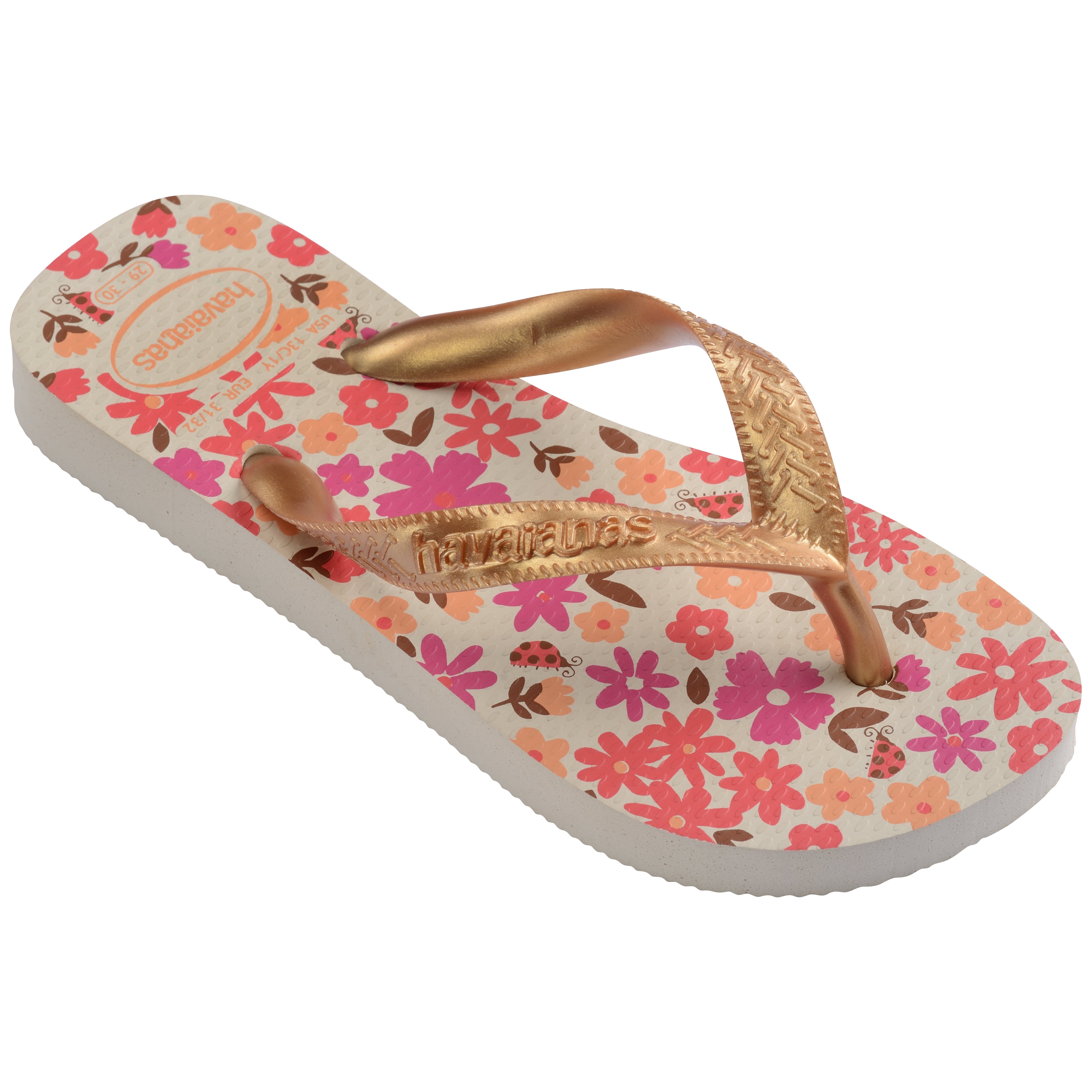 Kids' Flores Top Flip Flops