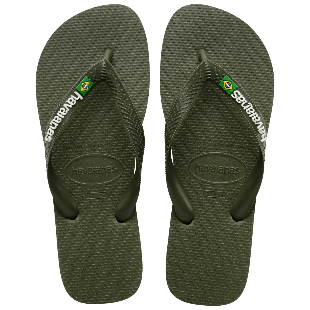 Men's Brazil Logo Flip Flops