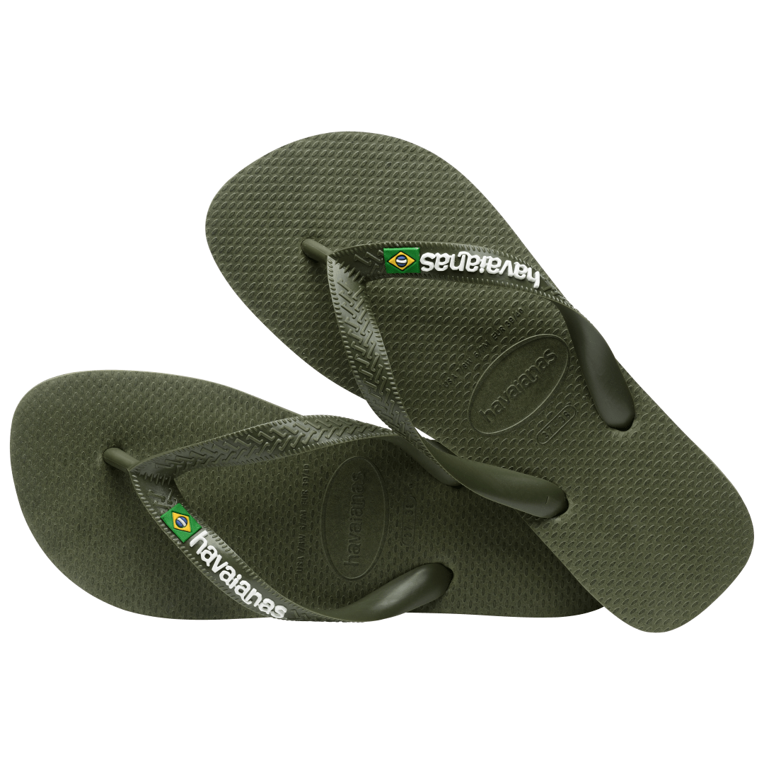 Men's Brazil Logo Flip Flops