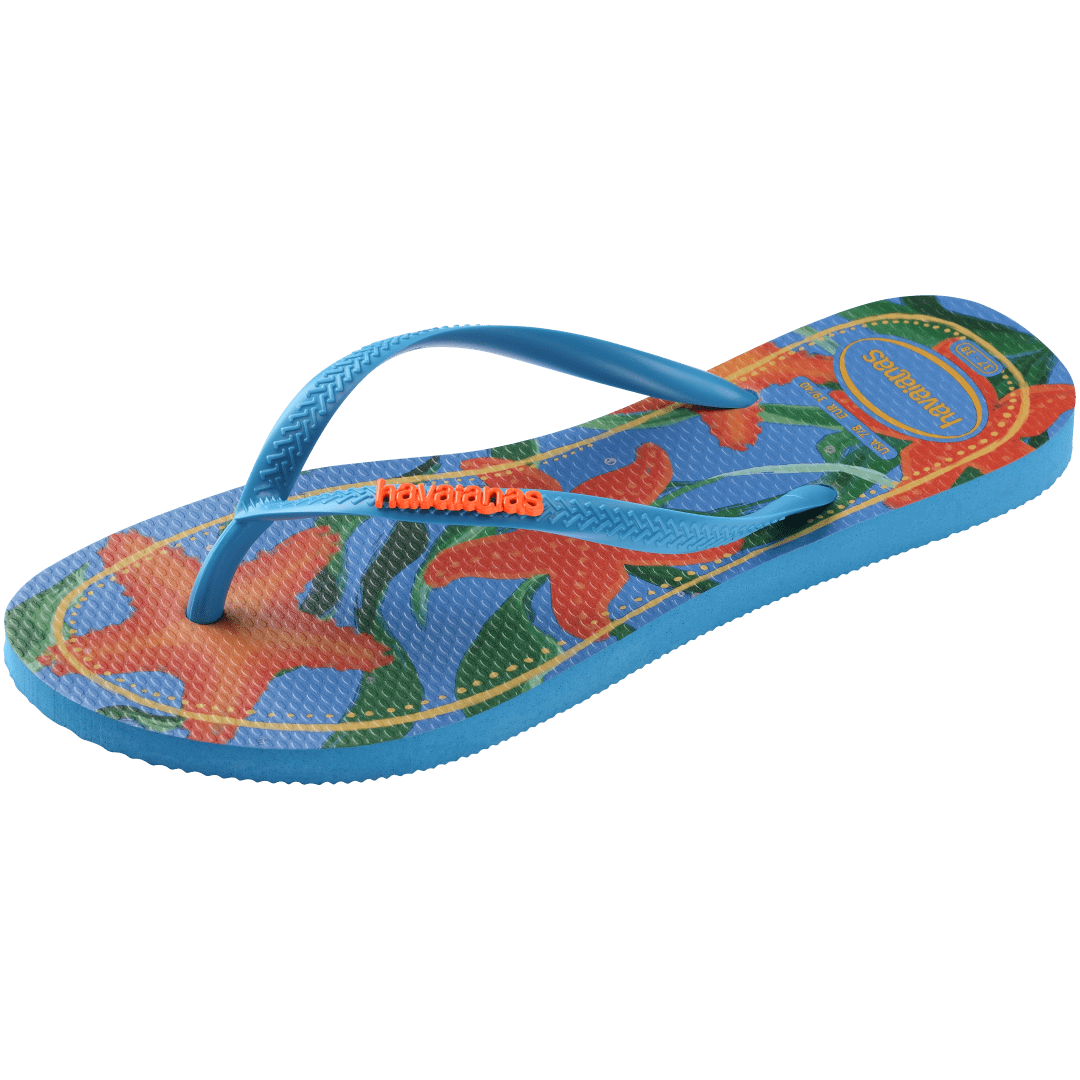 Kids' Tropical Slim Flip Flops