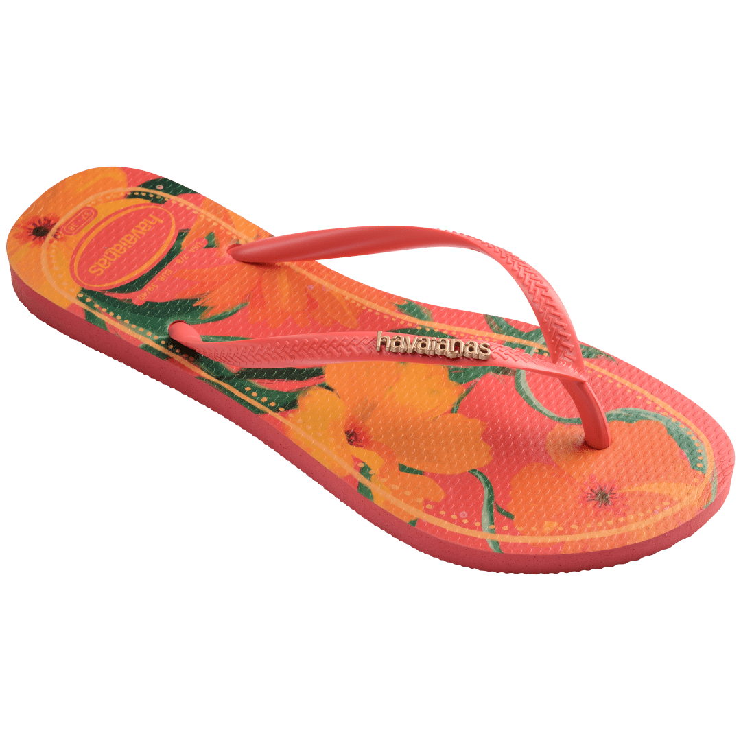Kids' Tropical Slim Flip Flops