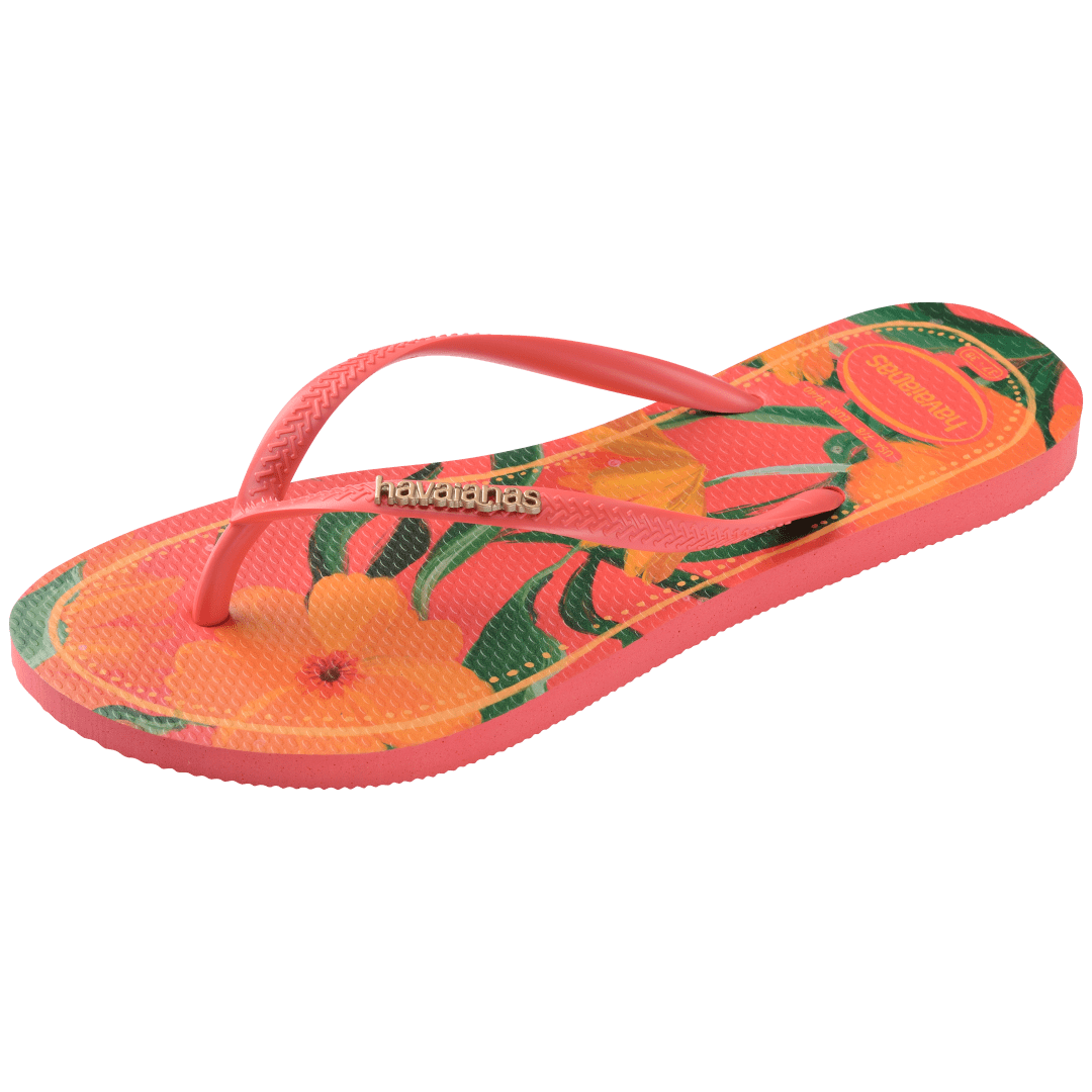 Kids' Tropical Slim Flip Flops