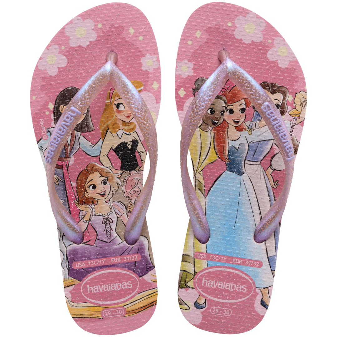 Kids' Disney Princess Slim Flip Flops