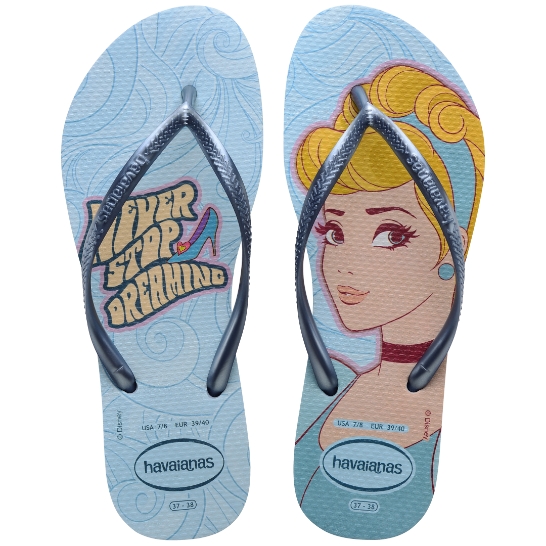 Women's Disney Princess Cinderella Slim Flip Flops