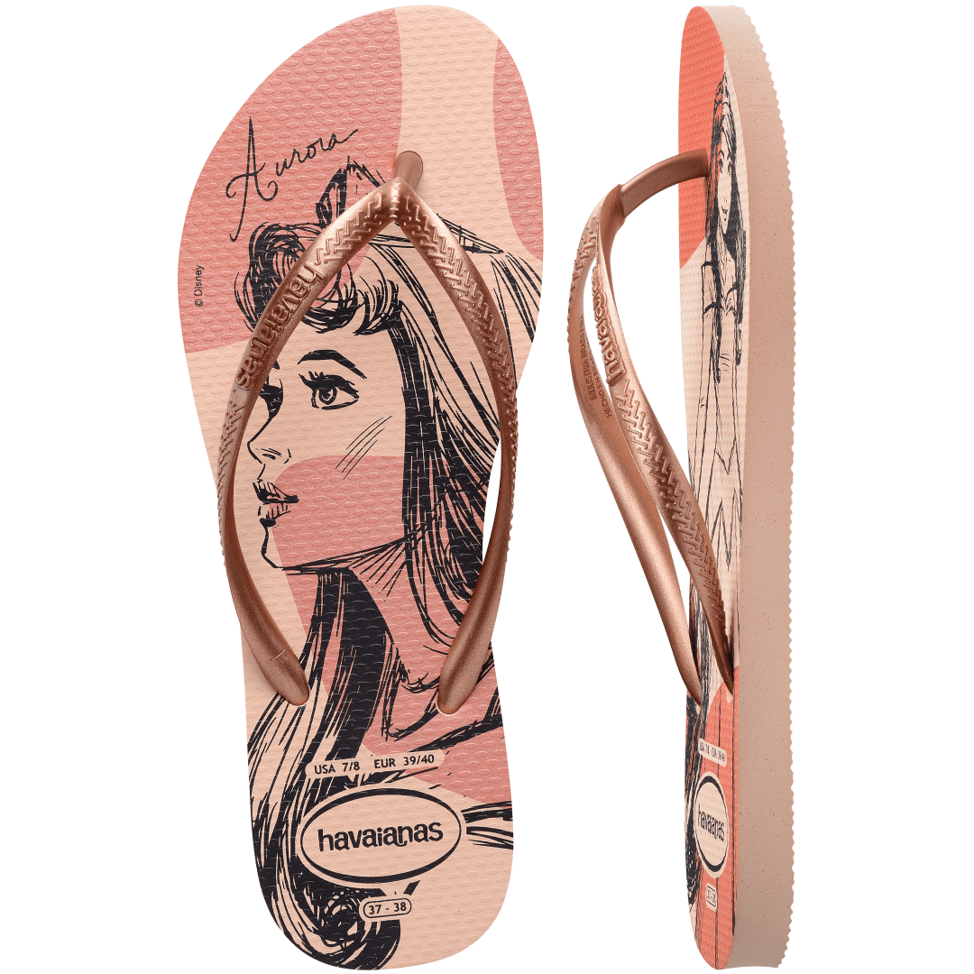 Women's Disney Princess Slim Flip Flops