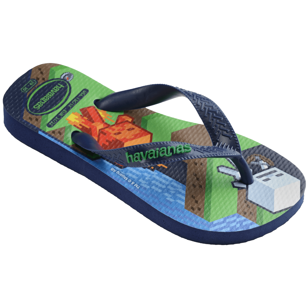 Kids' Minecraft Top Flip Flops