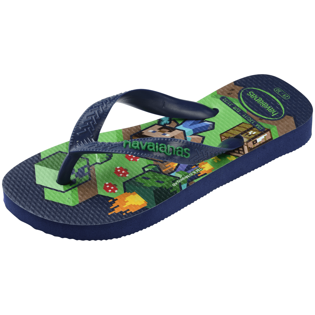 Kids' Minecraft Top Flip Flops