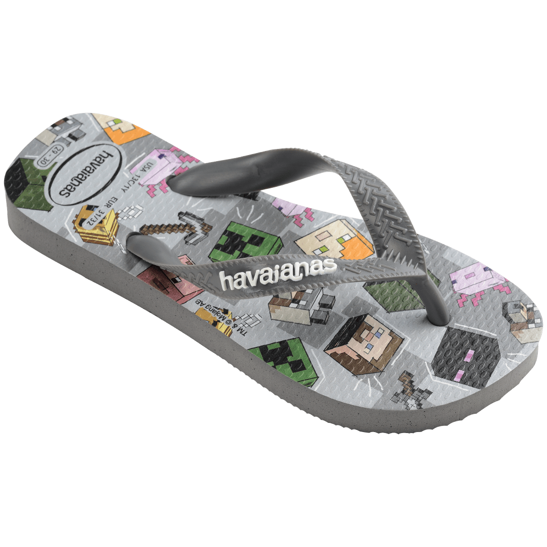 Kids' Minecraft Top Flip Flops