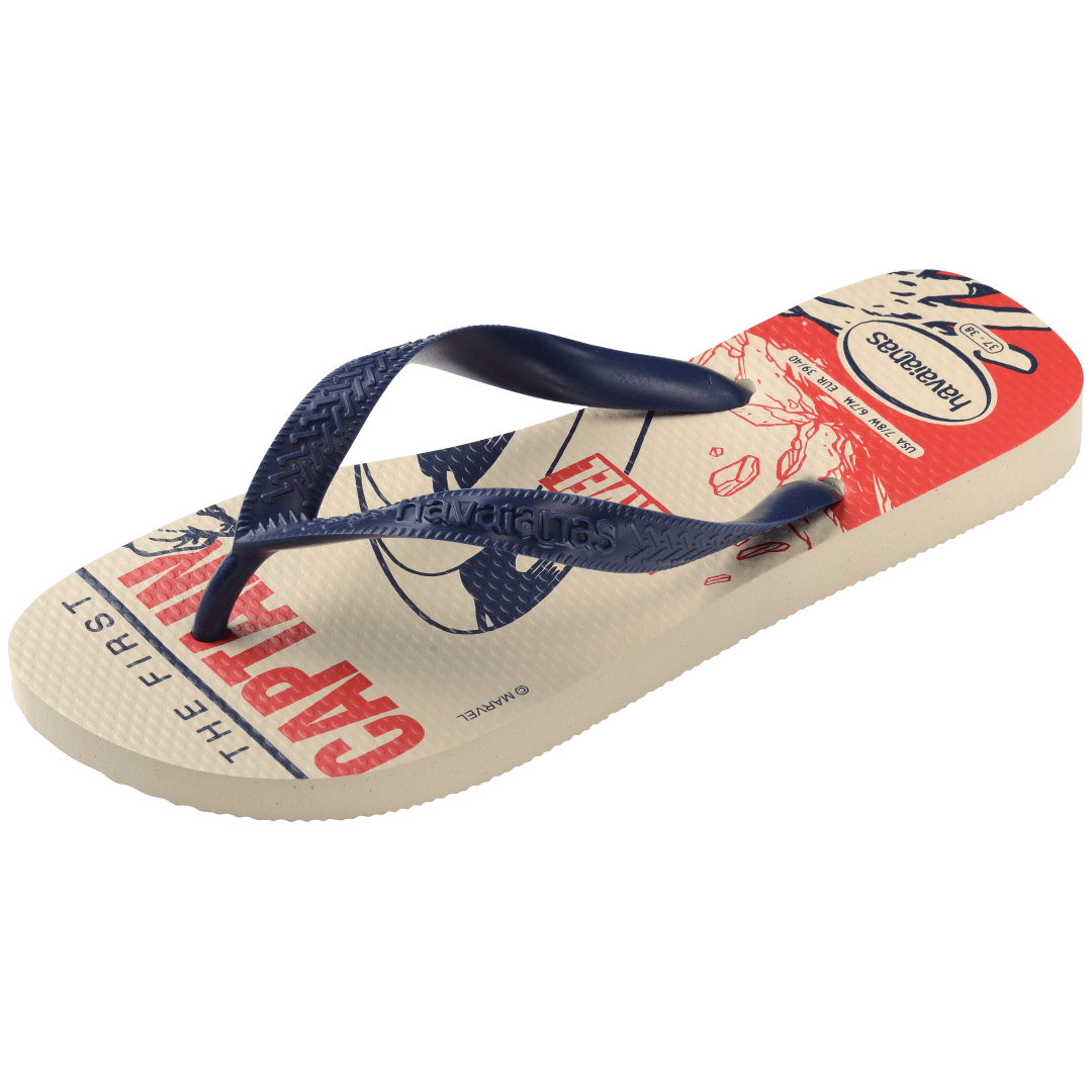 Men's Marvel Logomania Top Flip Flops