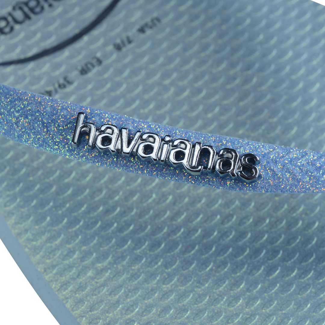 Kids' Slim Glitter Iridescent Flip Flops