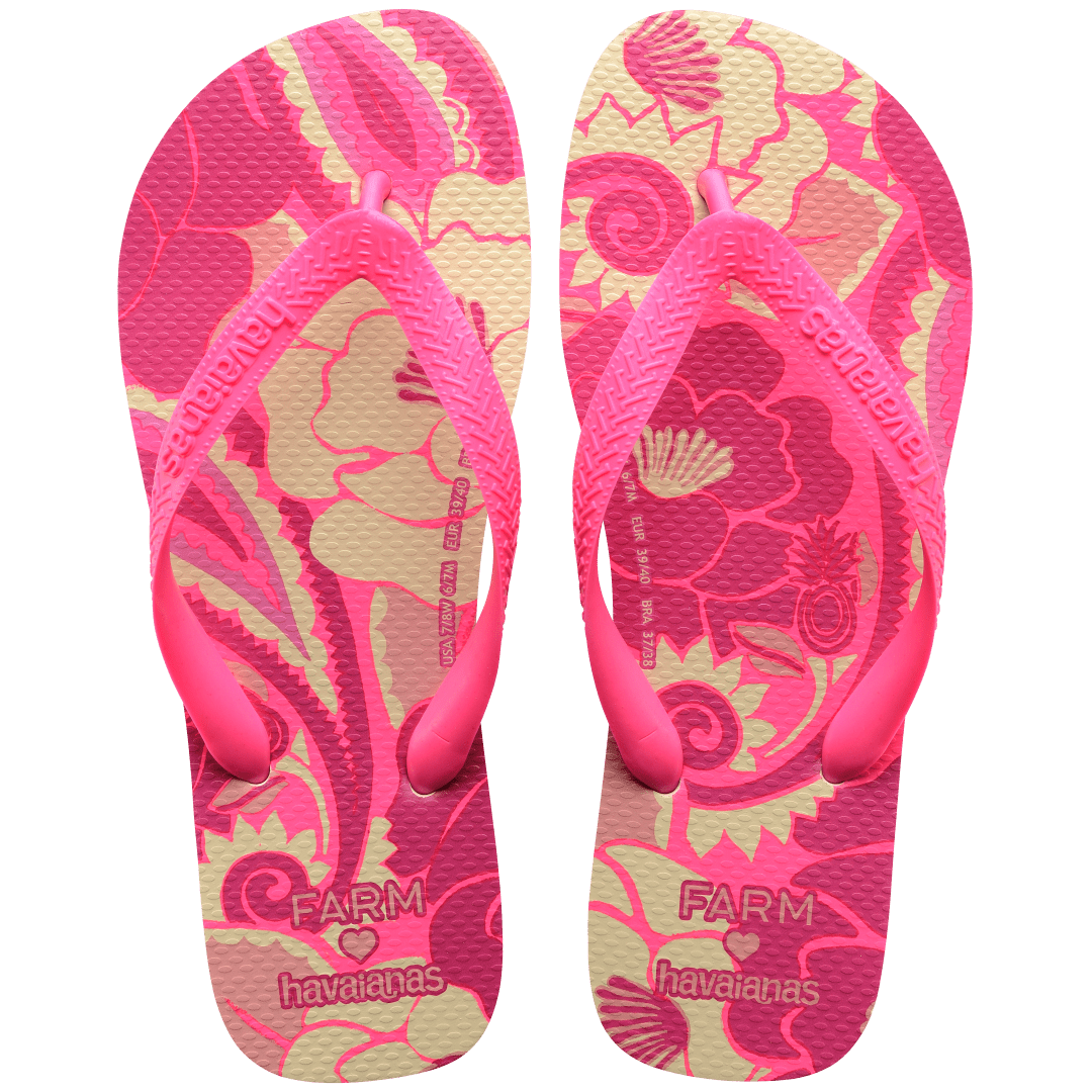 Women's FARM Rio Groove Tropical Top Flip Flops