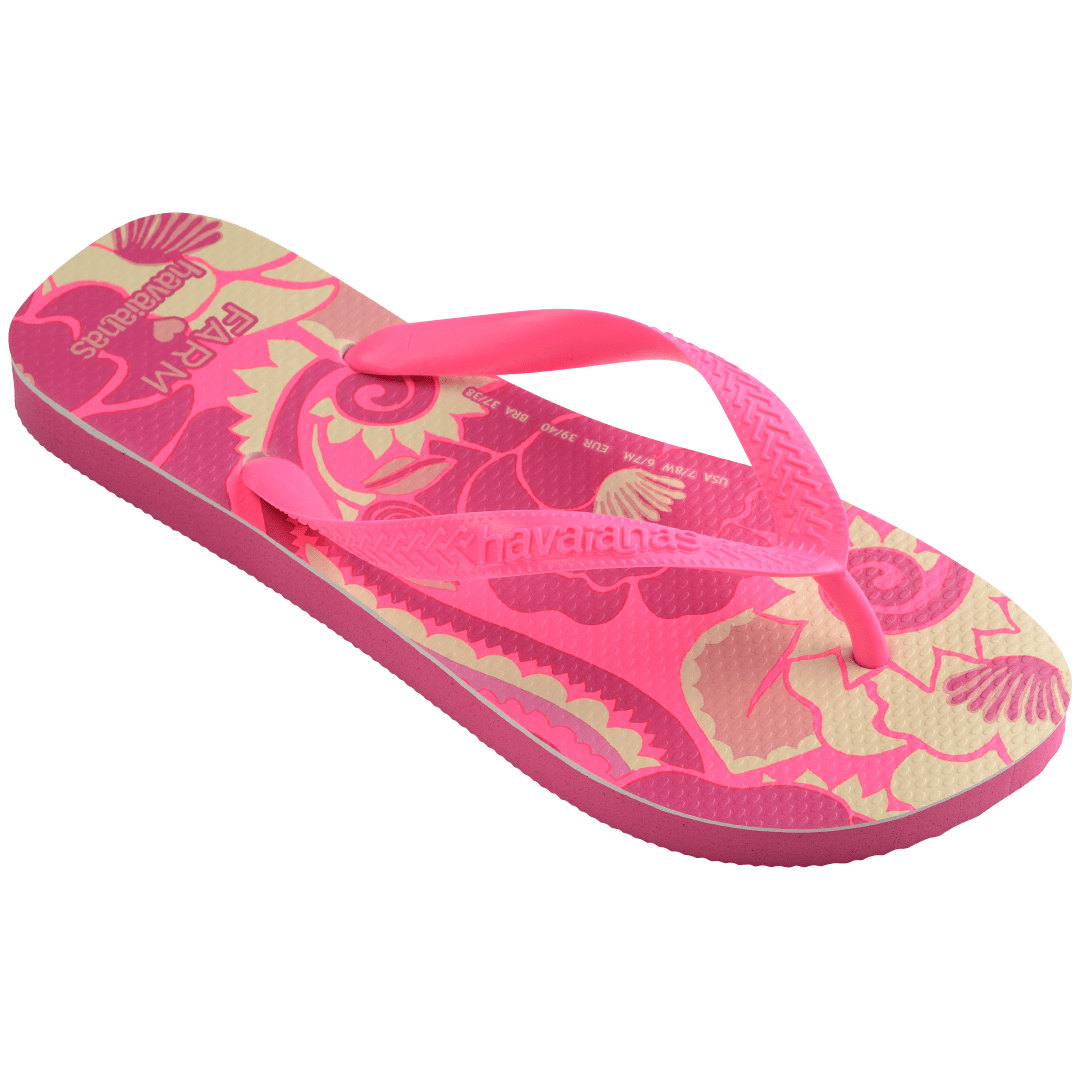 Women's FARM Rio Groove Tropical Top Flip Flops