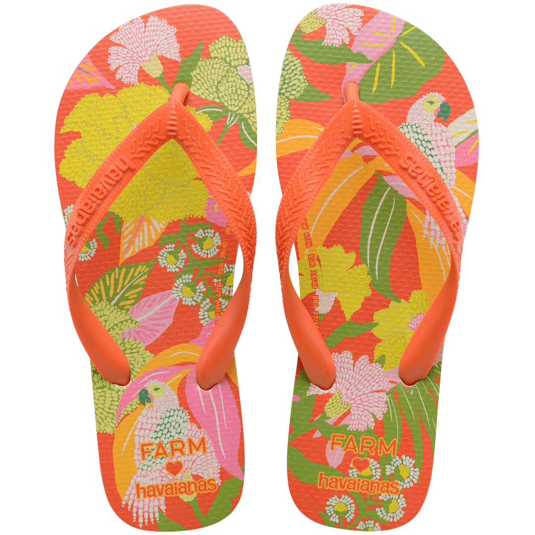 Women's FARM Rio Neon Florals Top Flip Flops