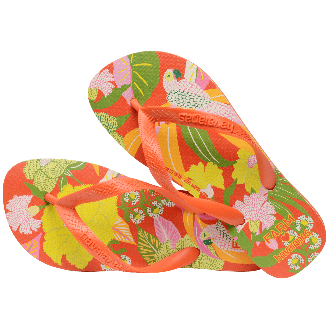 Women's FARM Rio Neon Florals Top Flip Flops