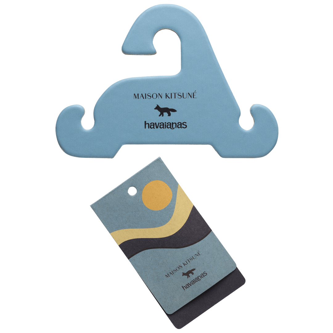 Maison Kitsune Wave Top Flip Flops