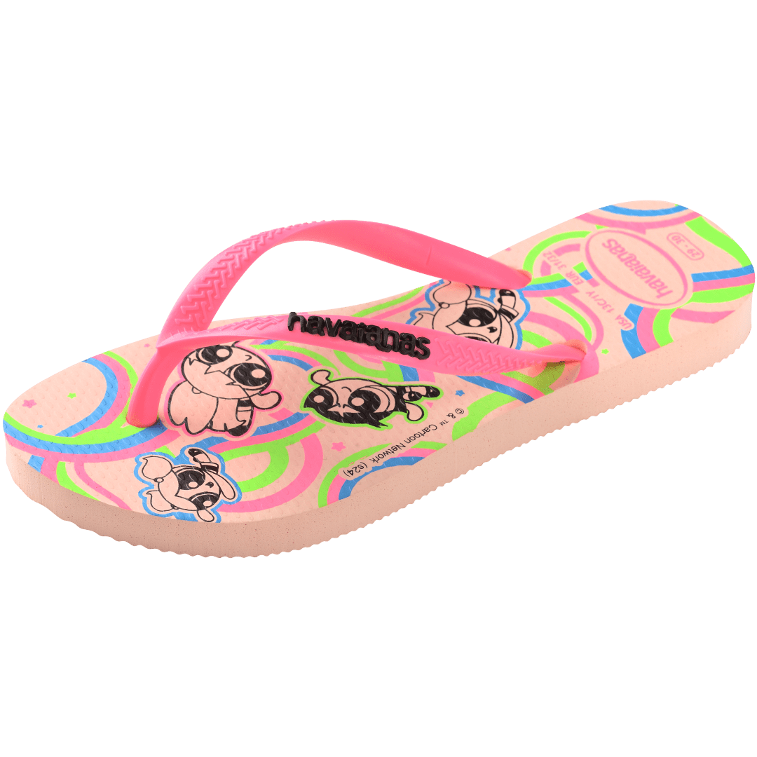 Kids' Powerpuff Girls Slim Flip Flops