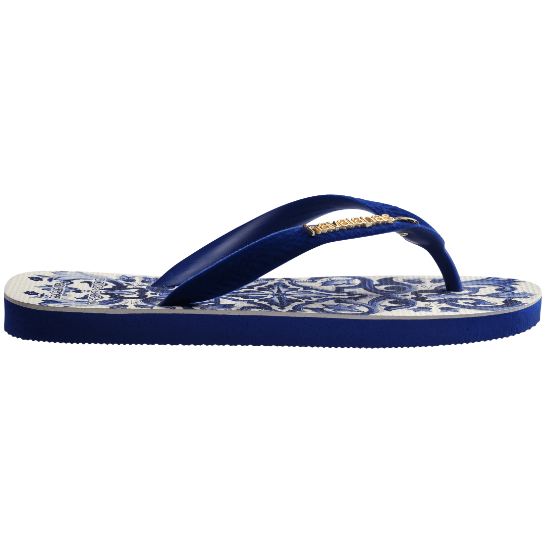 Women's Dolce&Gabbana Blu Mediterraneo Top Flip Flops