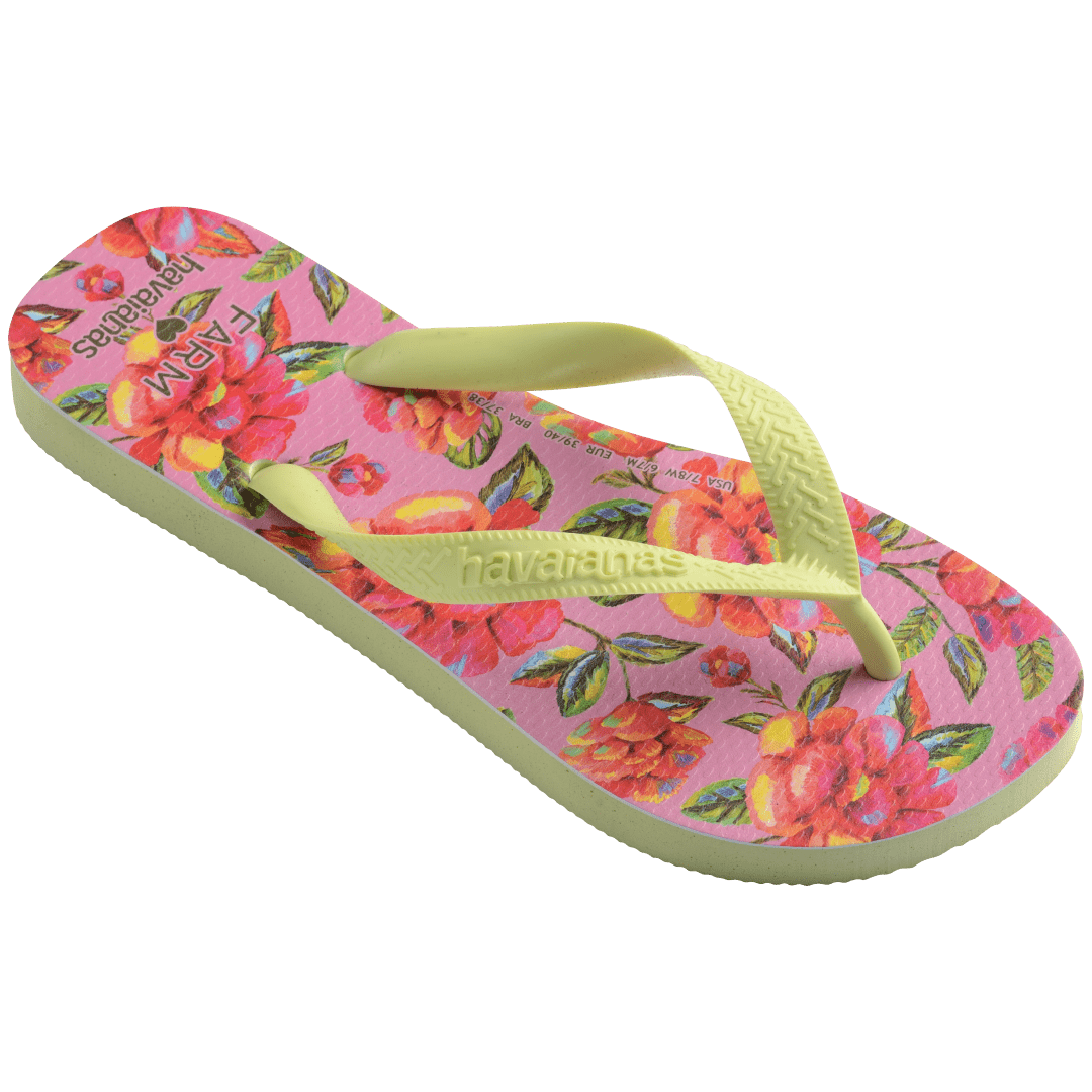Women's FARM Rio Neon Flowers Top Flip Flops