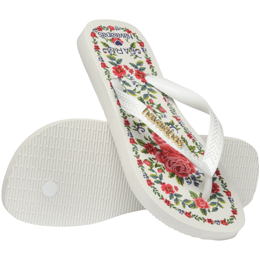 Women's FARM Rio Flower Tapestry Top Flip Flops