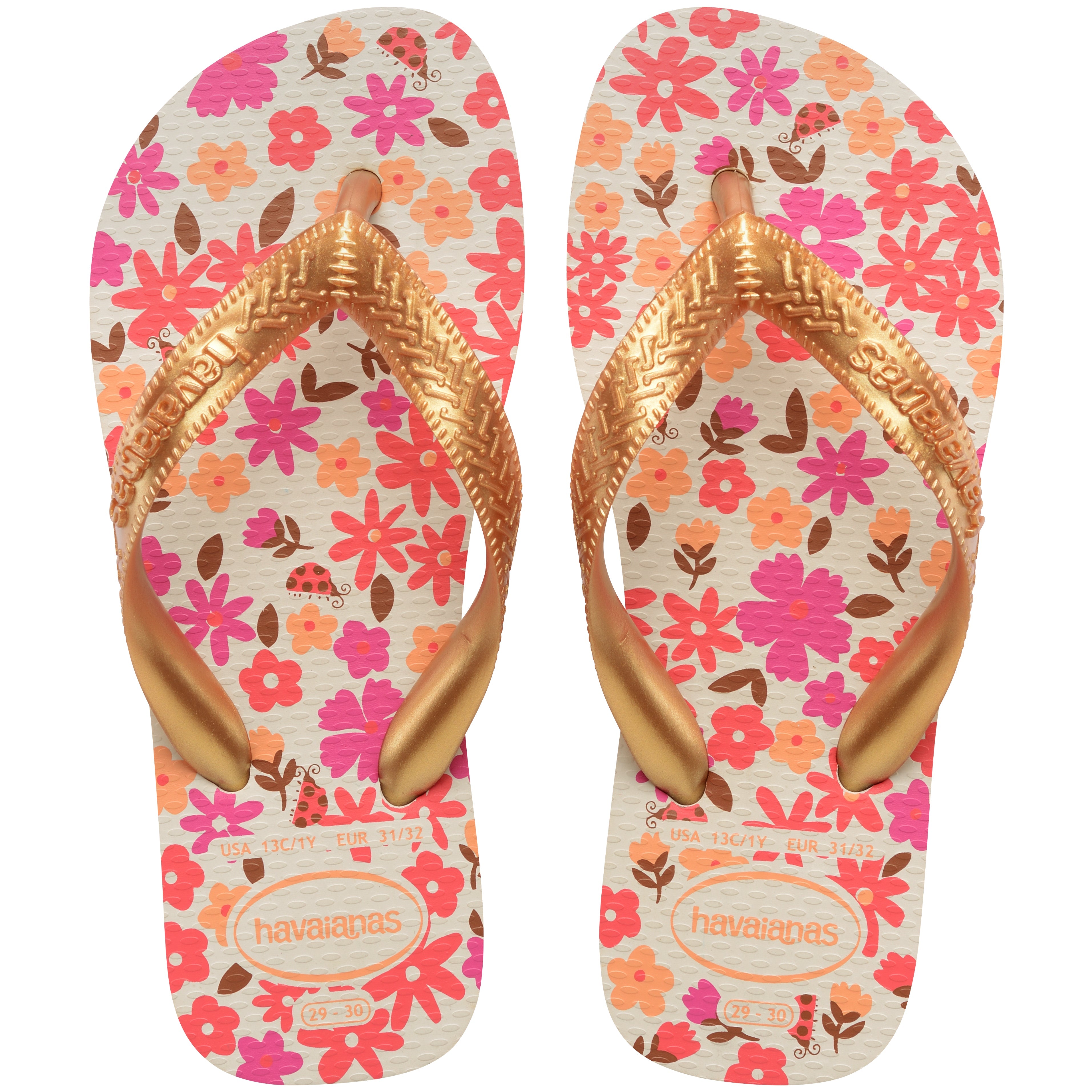 Kids' Flores Top Flip Flops