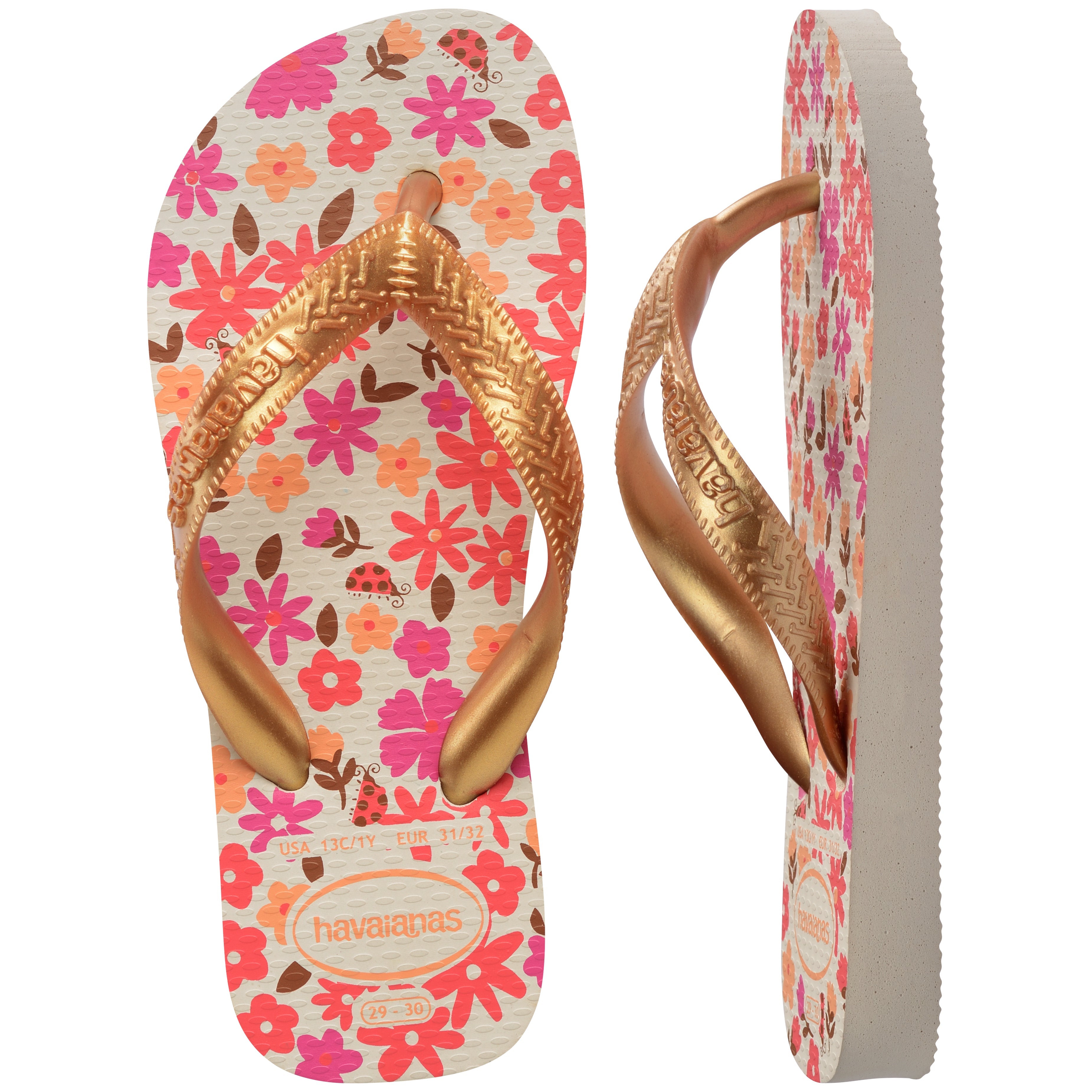 Kids' Flores Top Flip Flops
