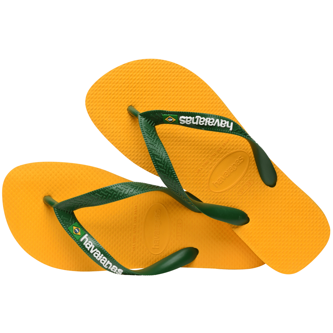 Men's Brazil Logo Flip Flops
