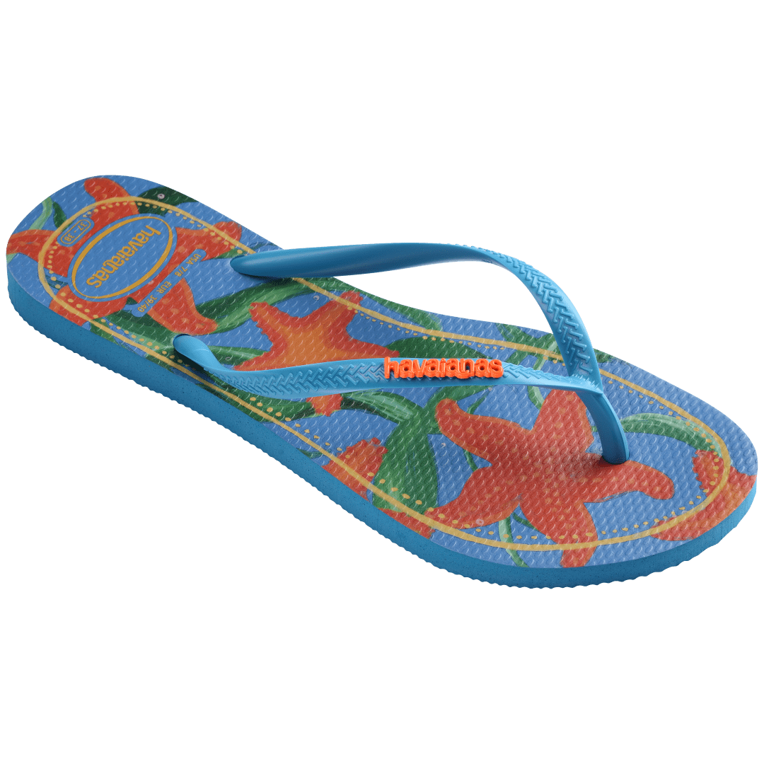 Kids' Tropical Slim Flip Flops
