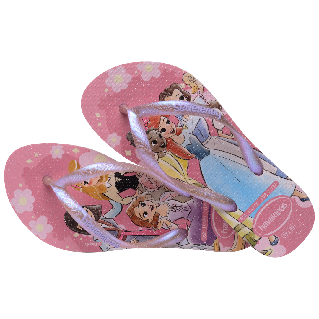 Kids' Disney Princess Slim Flip Flops