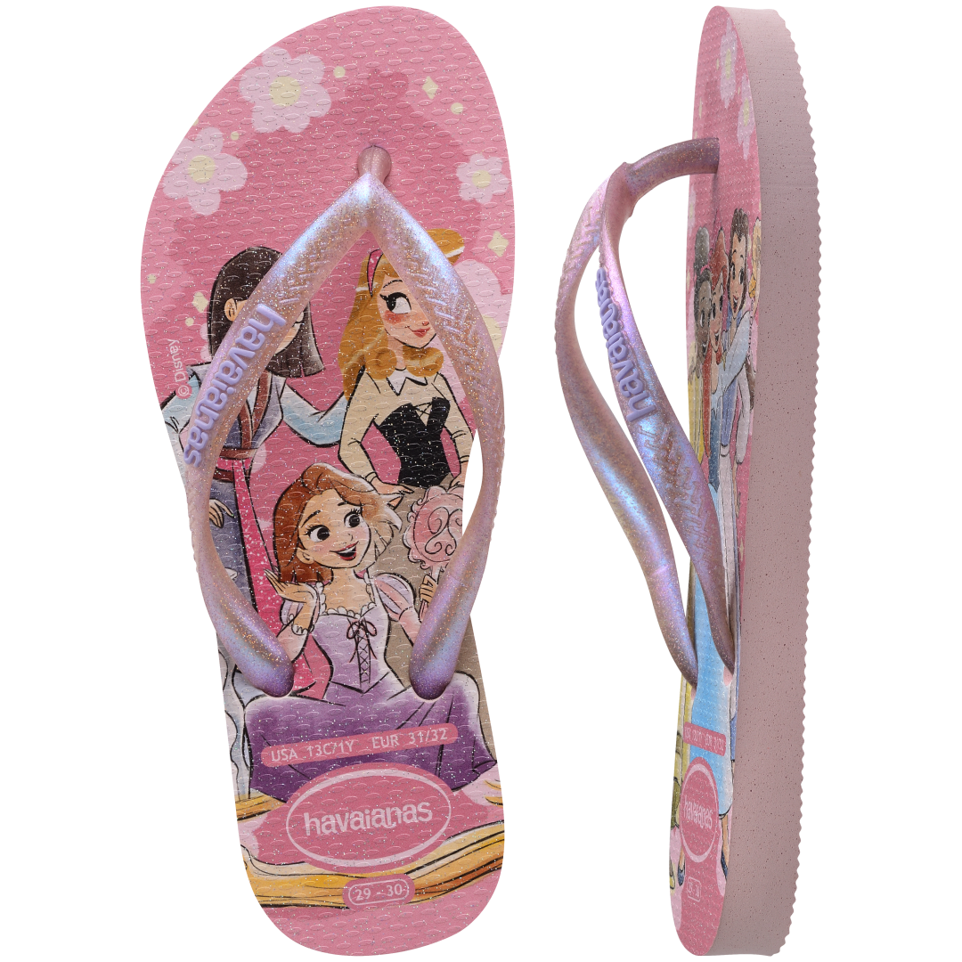 Kids' Disney Princess Slim Flip Flops