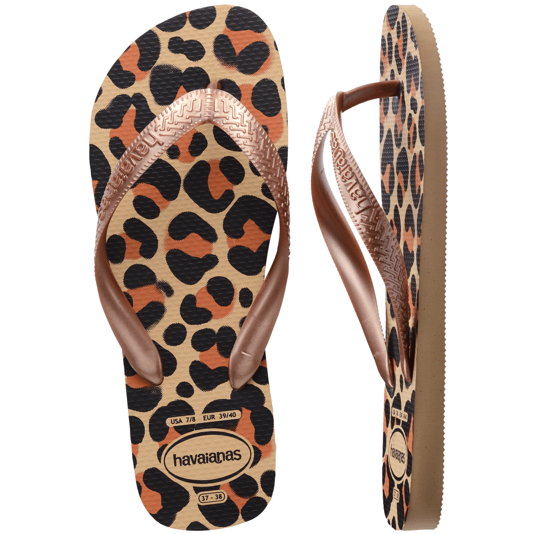 Women's Animal Top Flip Flops
