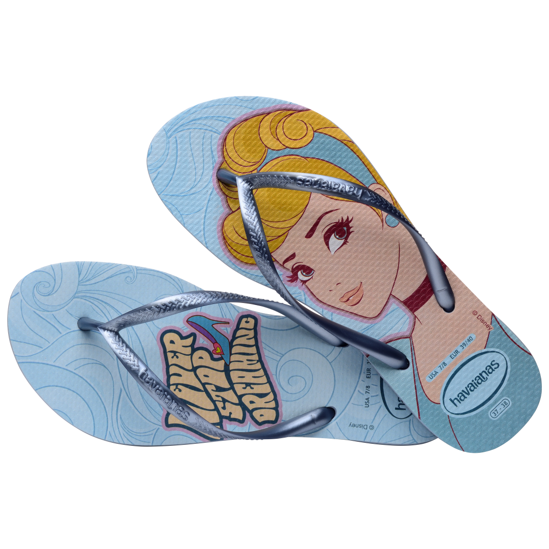 Women's Disney Princess Cinderella Slim Flip Flops