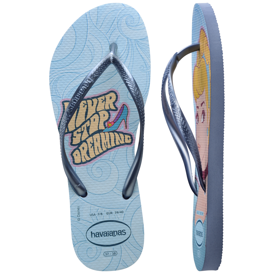 Women's Disney Princess Cinderella Slim Flip Flops