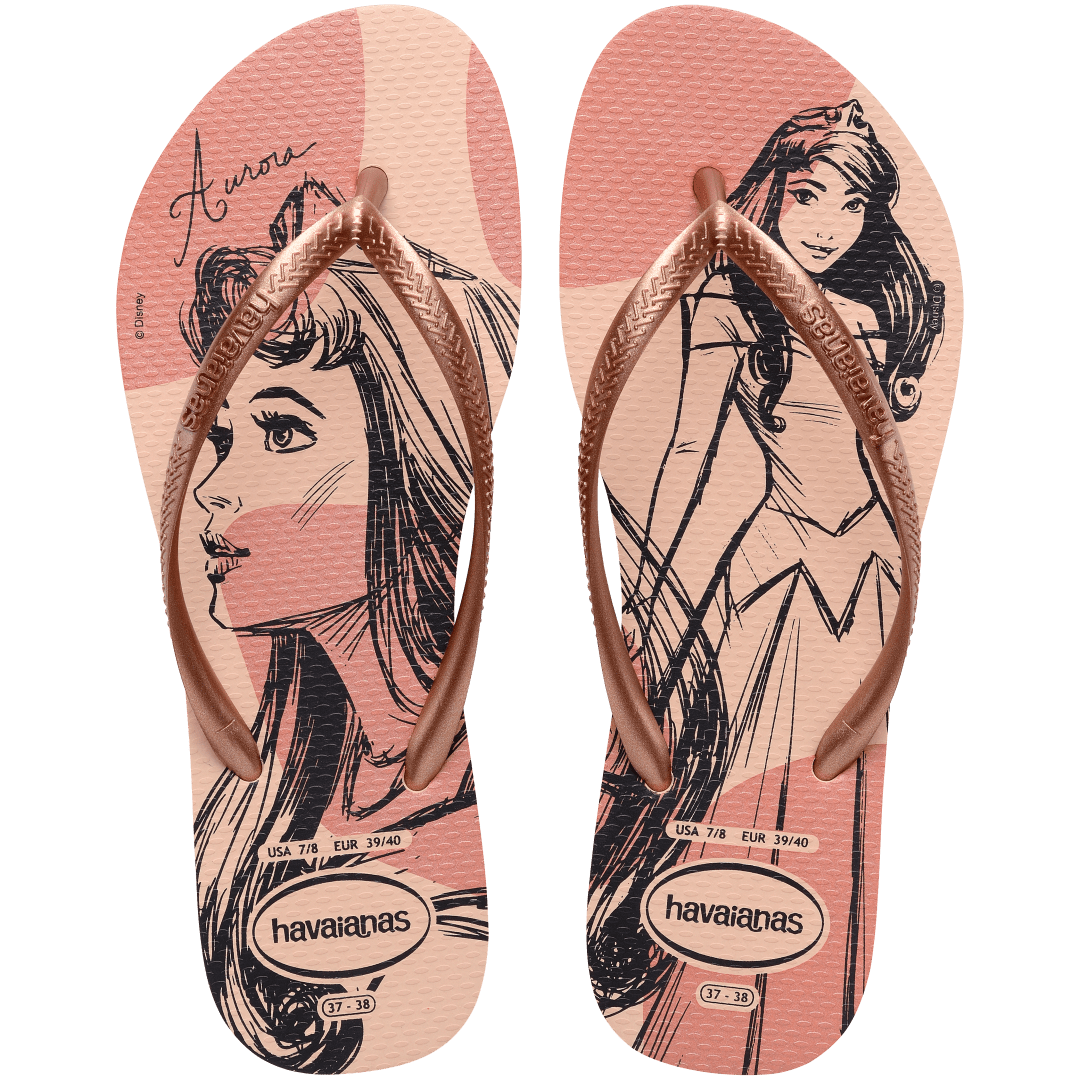 Women's Disney Princess Slim Flip Flops