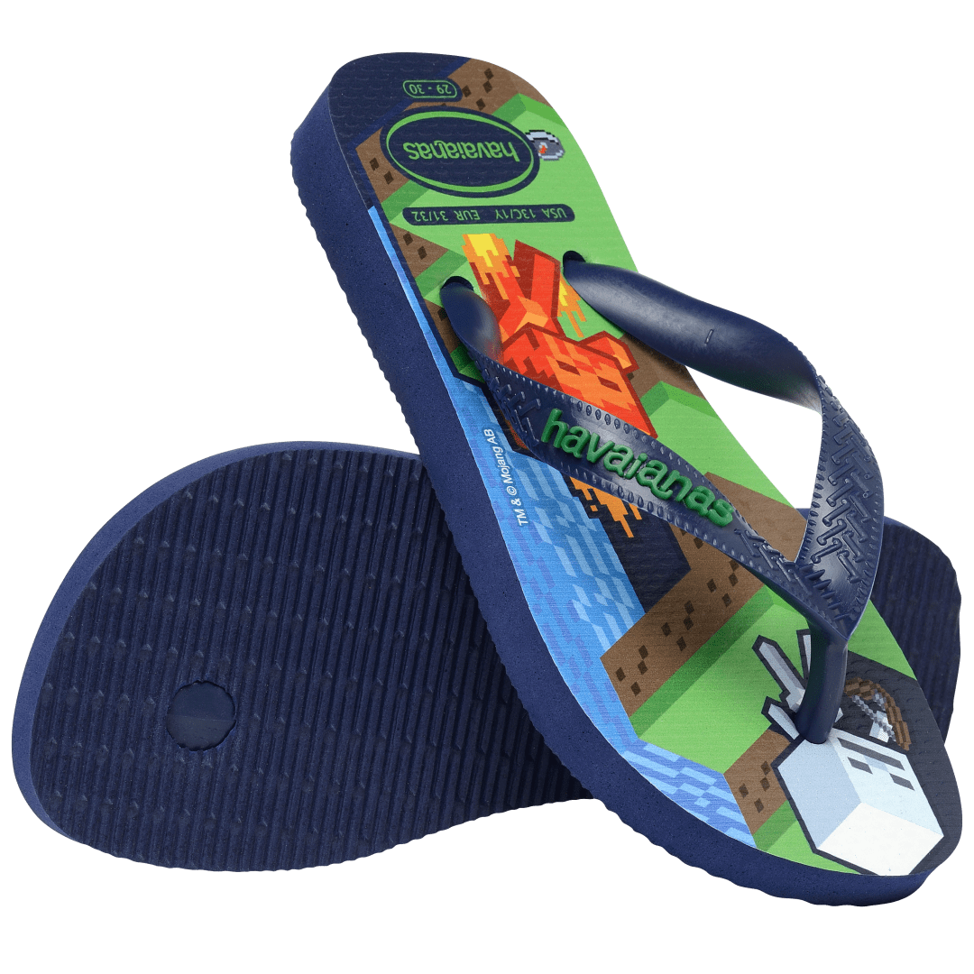 Kids' Minecraft Top Flip Flops