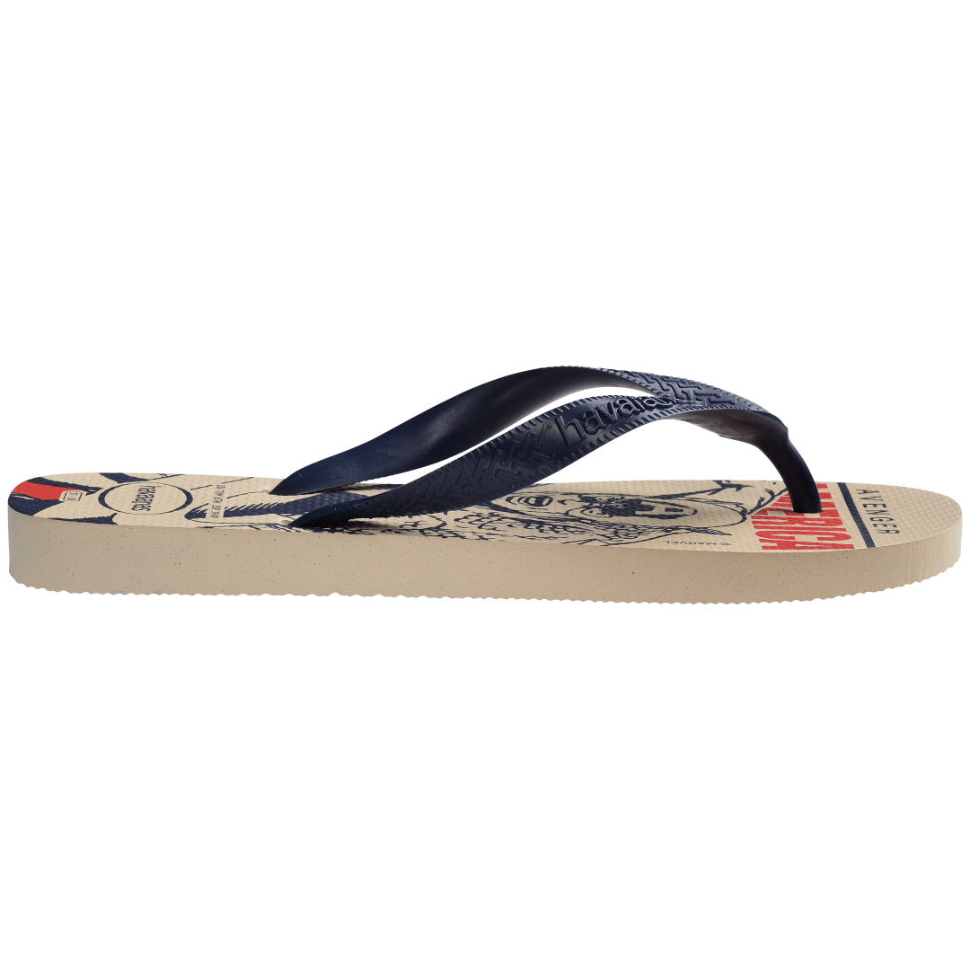 Men's Marvel Logomania Top Flip Flops