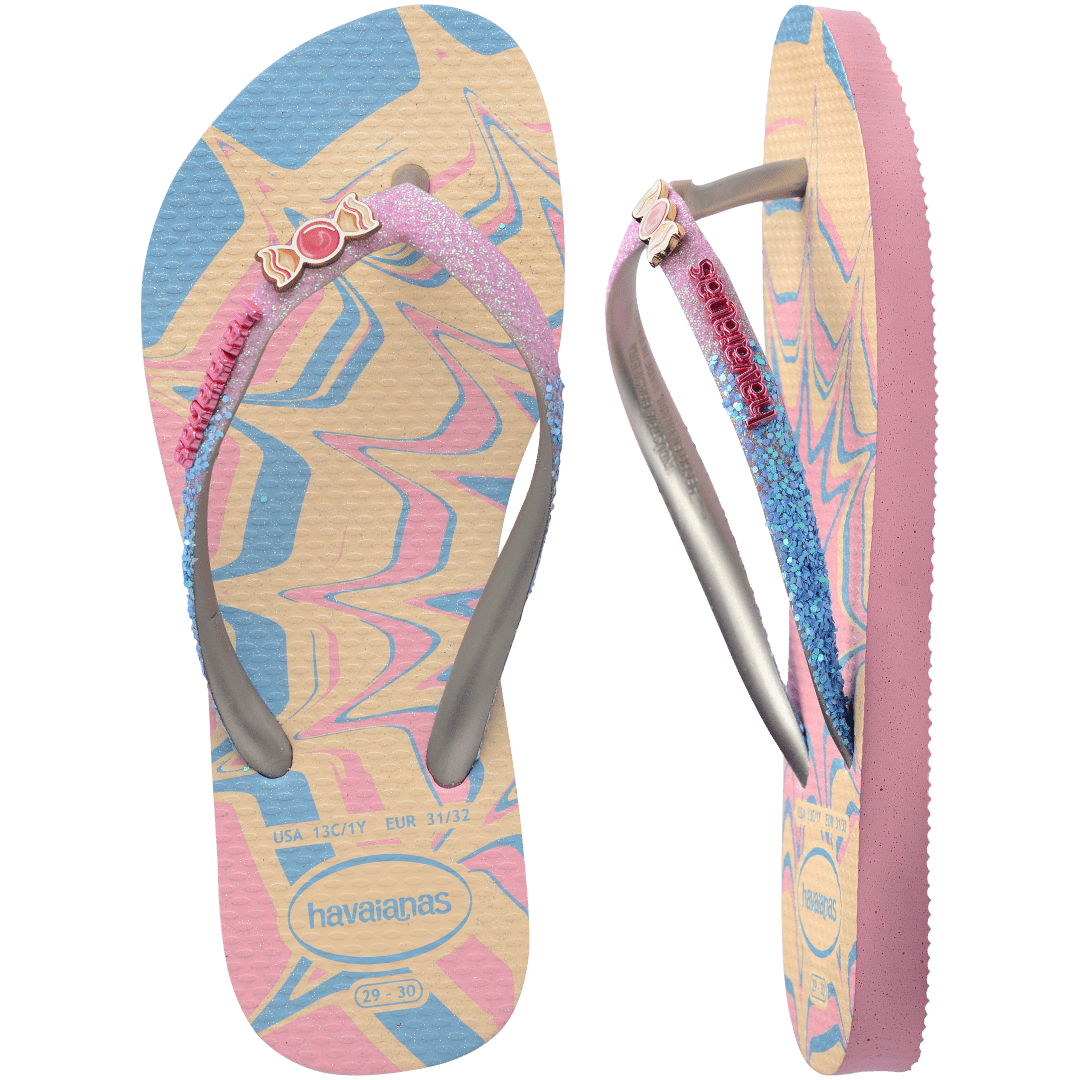 Kids' Slim Glitter II Flip Flops