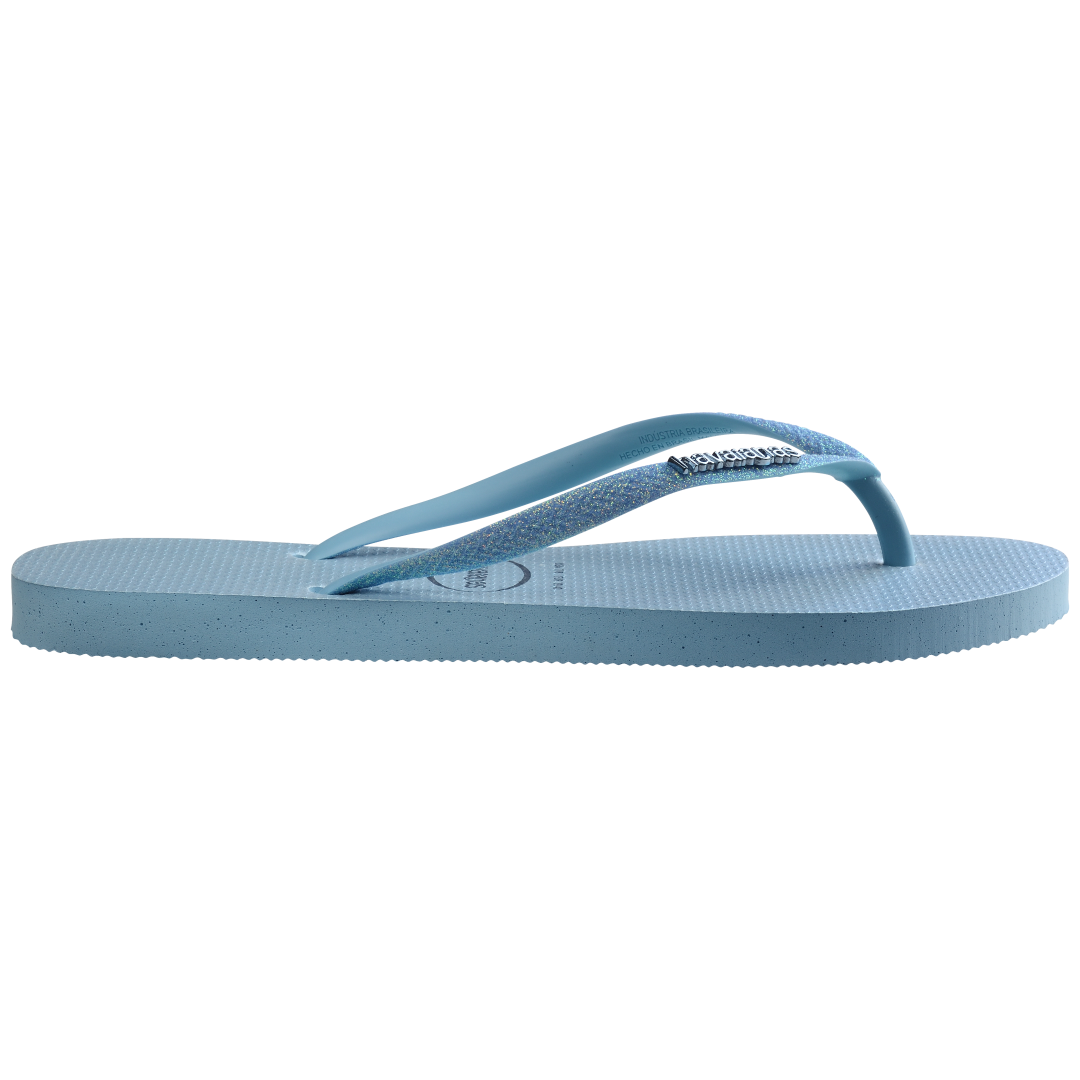 Kids' Slim Glitter Iridescent Flip Flops