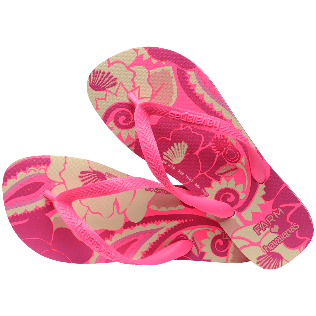 Women's FARM Rio Groove Tropical Top Flip Flops