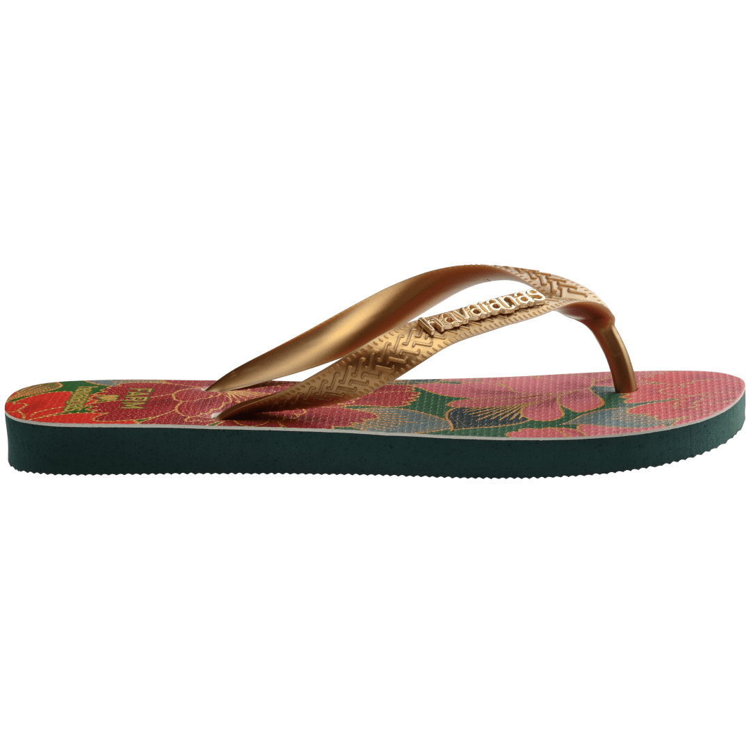 Women's FARM Rio Red Floral Top Flip Flops