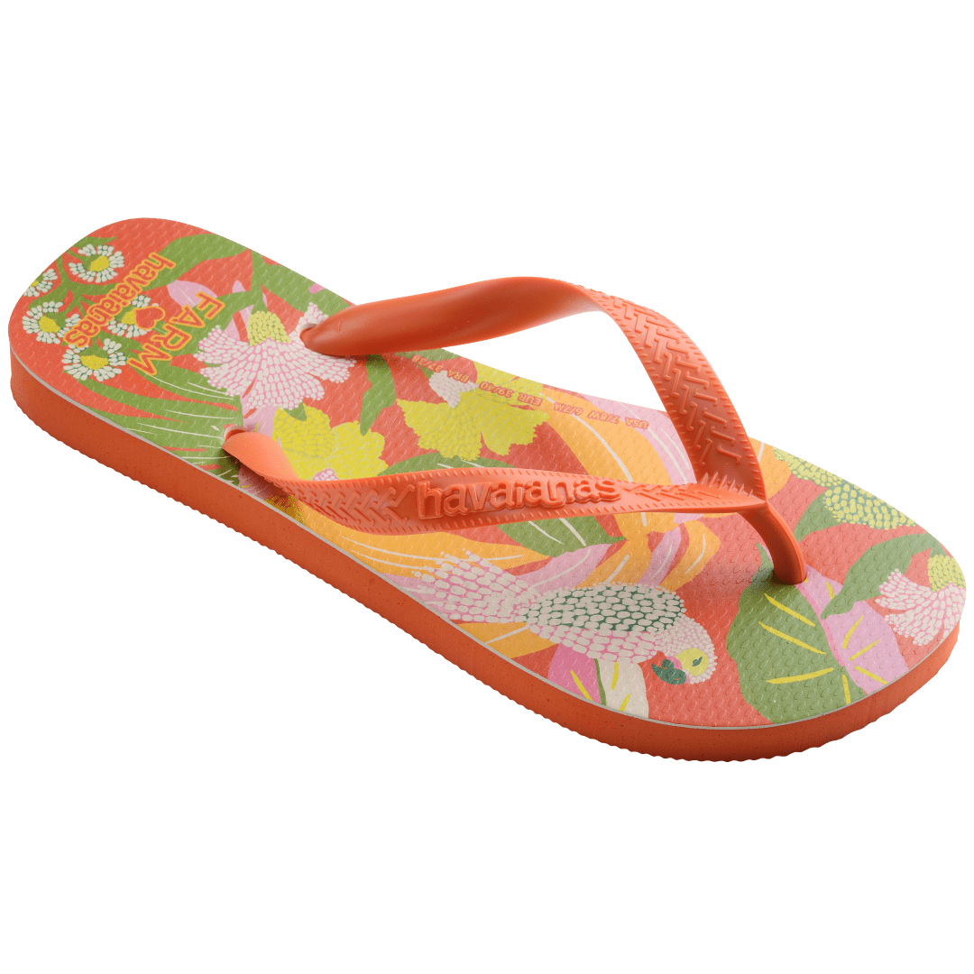 Women's FARM Rio Neon Florals Top Flip Flops