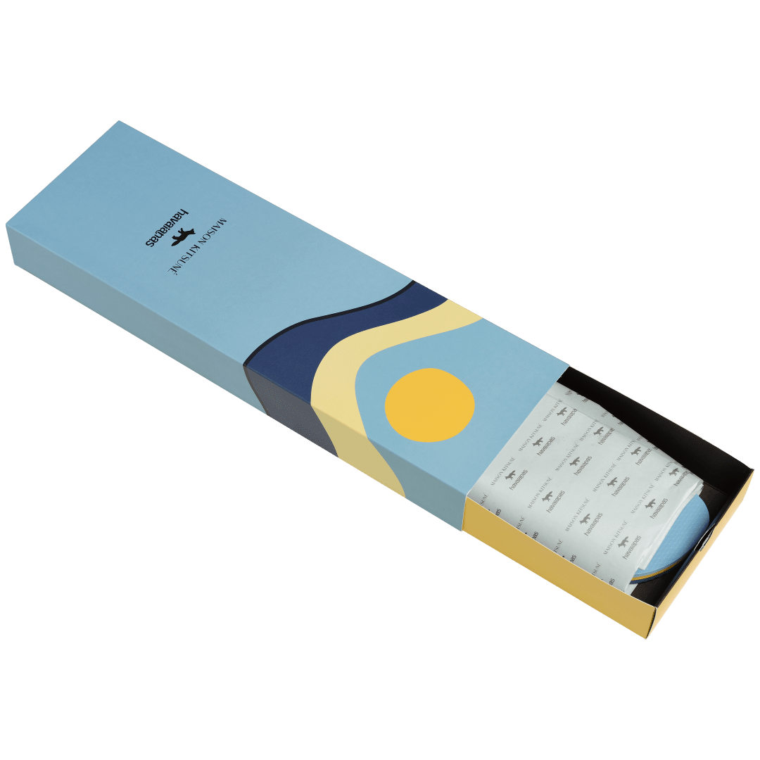 Maison Kitsune Wave Top Flip Flops