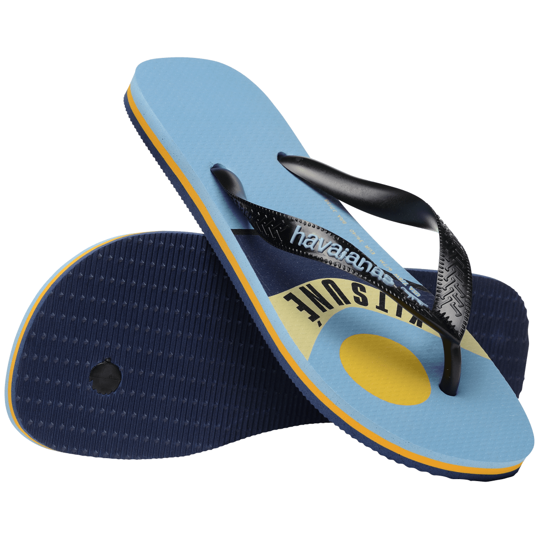 Maison Kitsune Wave Top Flip Flops