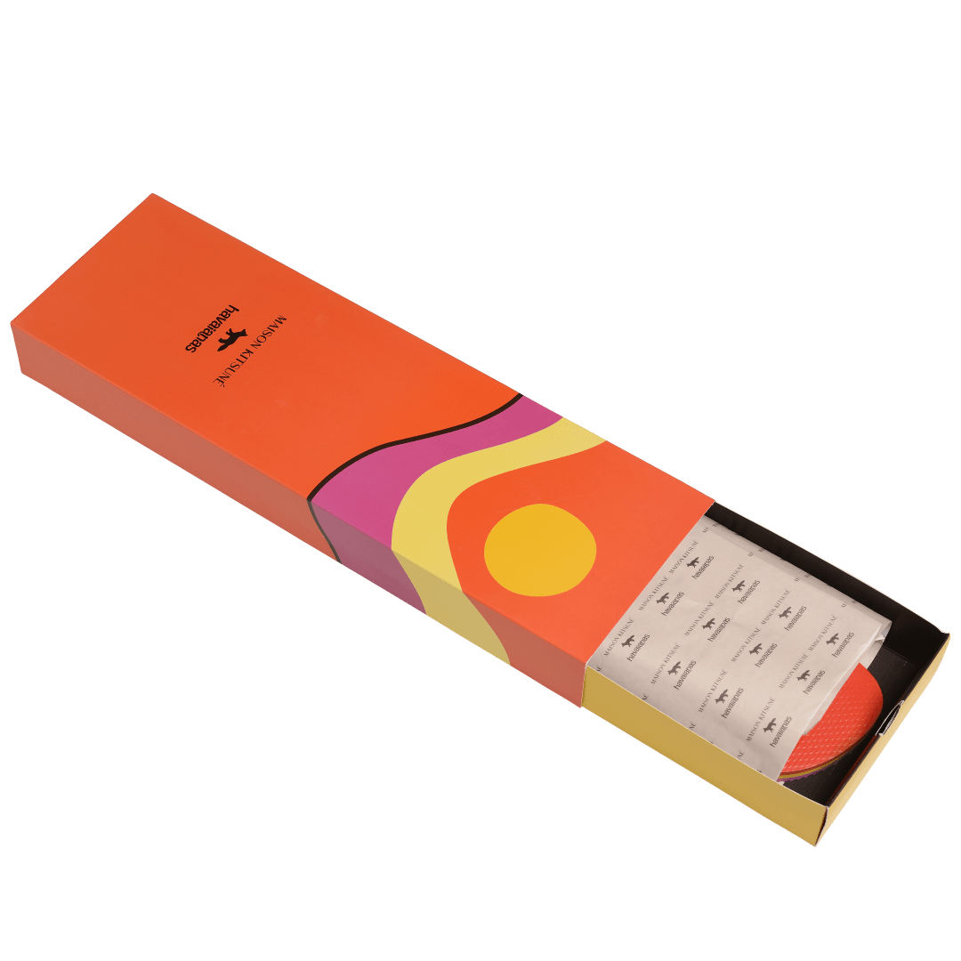 Maison Kitsune Wave Top Flip Flops