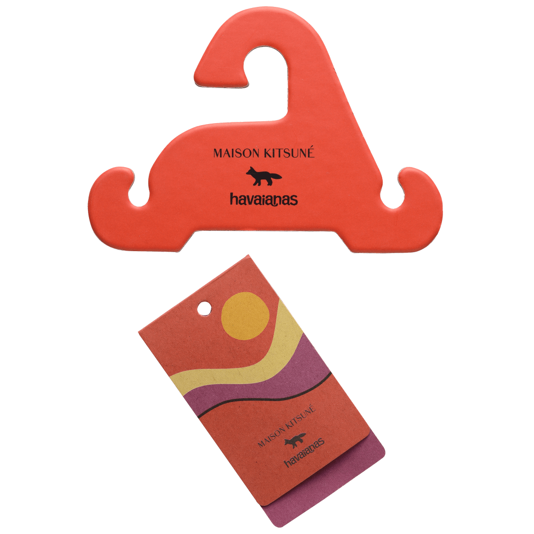 Maison Kitsune Wave Top Flip Flops