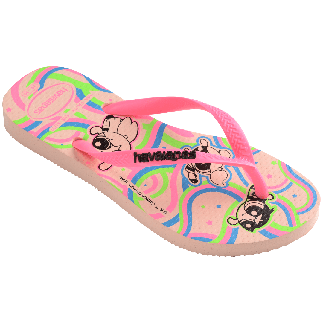 Kids' Powerpuff Girls Slim Flip Flops