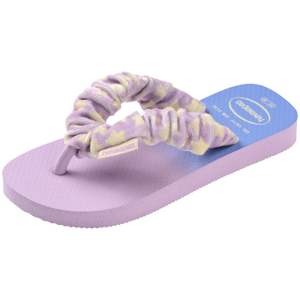Kids' Fluffy Flip Flops
