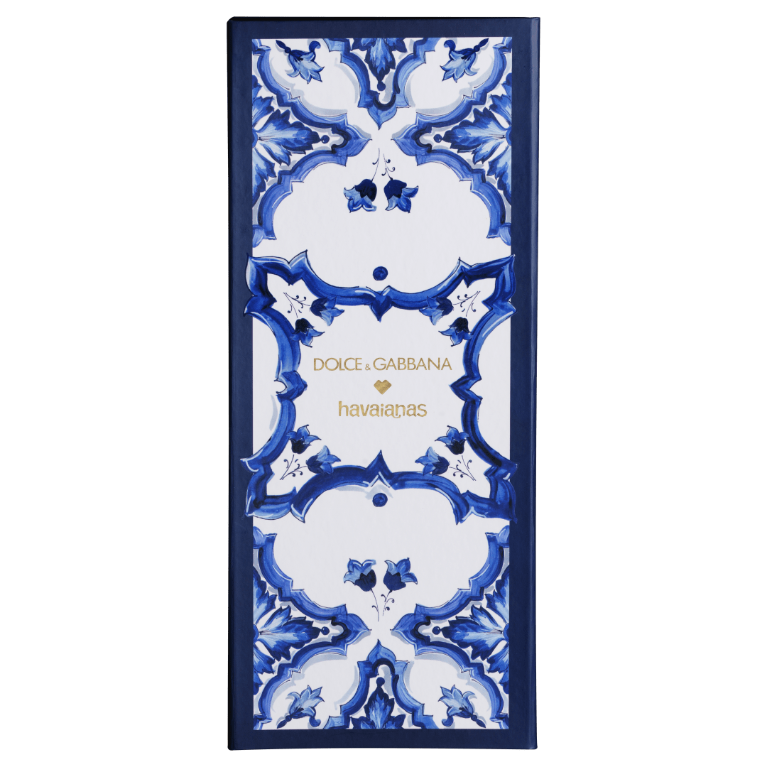 Women's Dolce&Gabbana Blu Mediterraneo Top Flip Flops