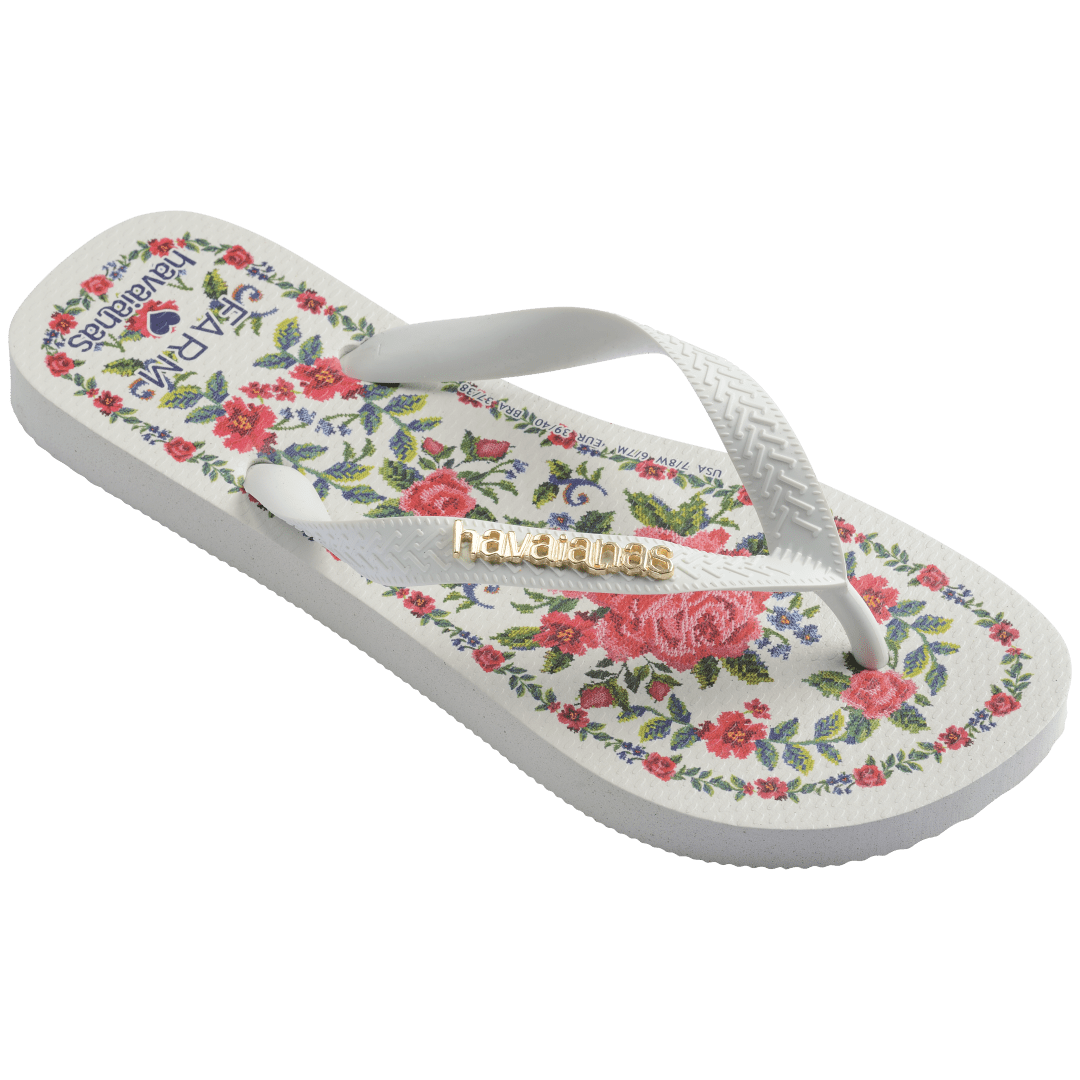 Women's FARM Rio Flower Tapestry Top Flip Flops