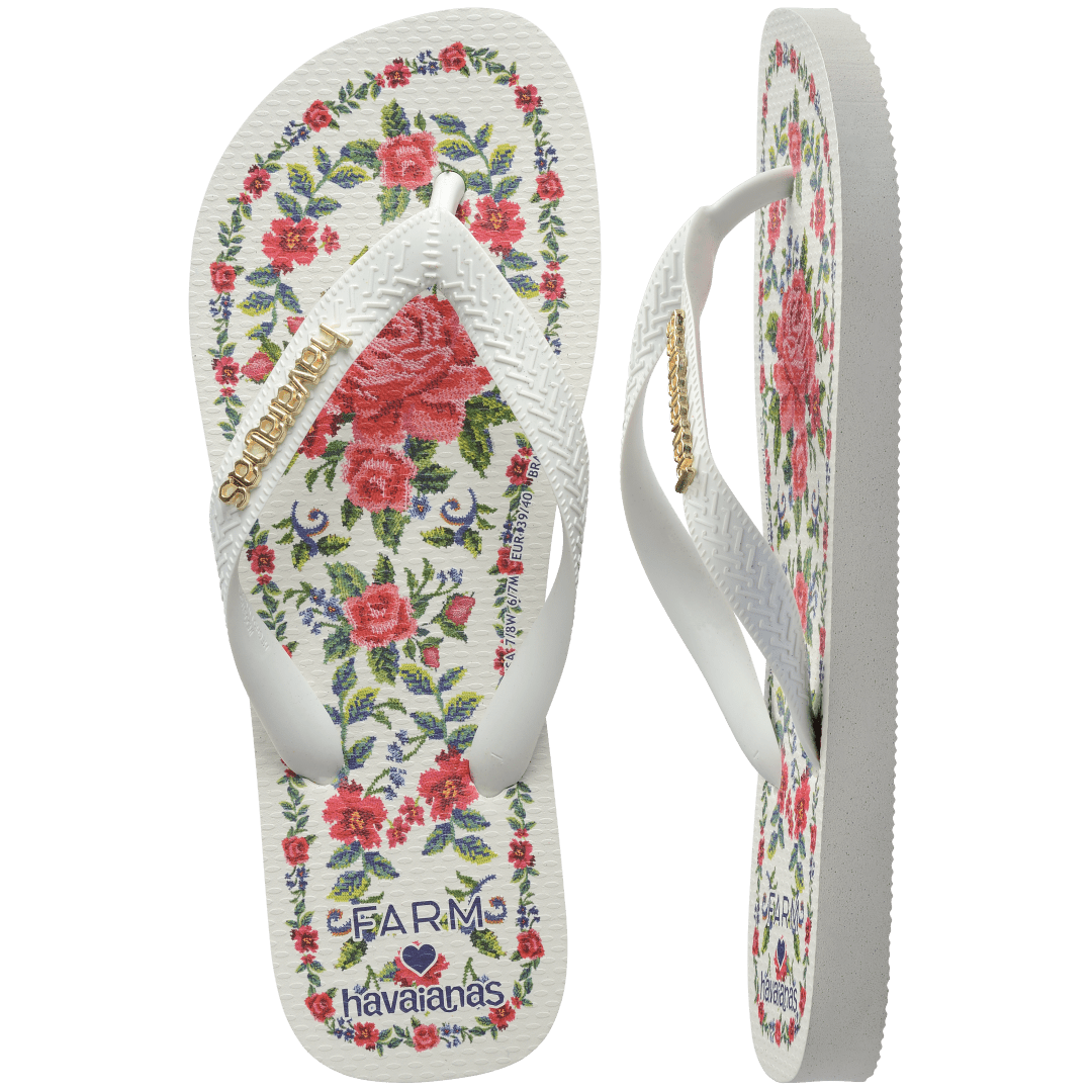 Women's FARM Rio Flower Tapestry Top Flip Flops