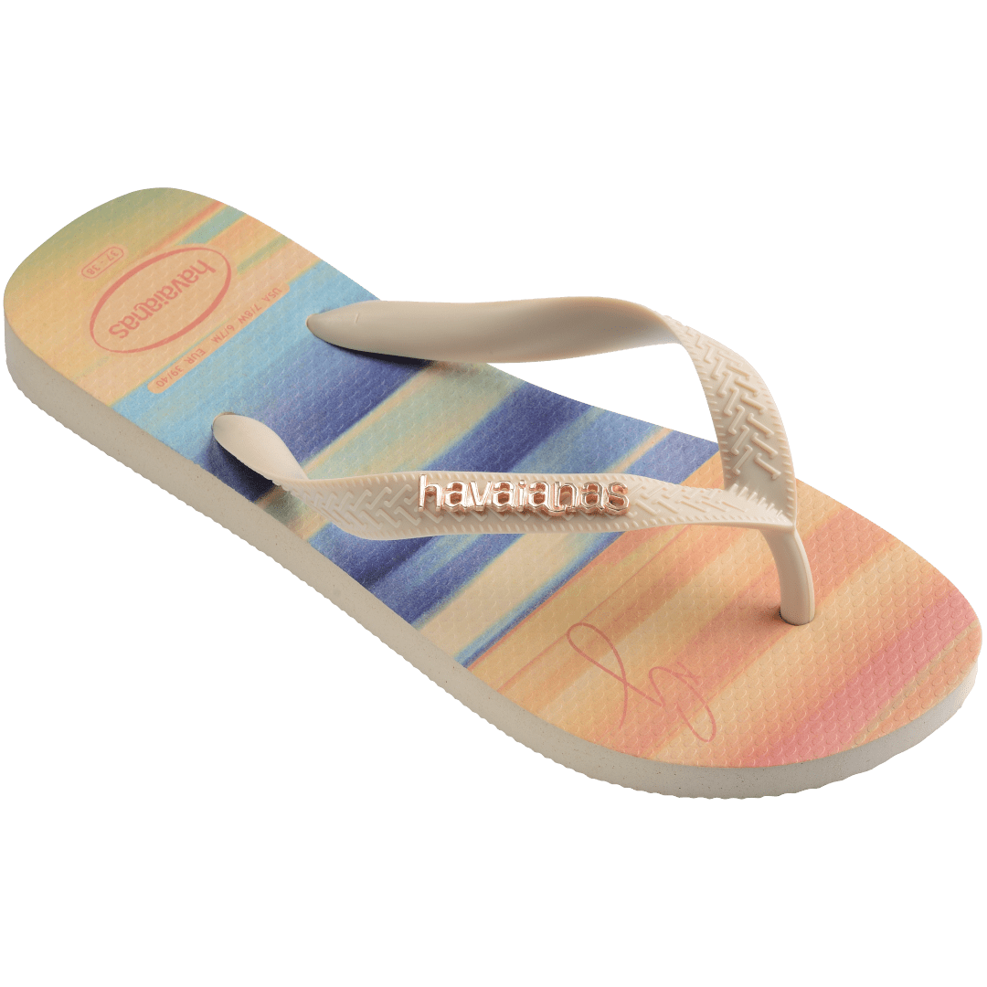 Women's Gigi Hadid Metallic Top Flip Flops
